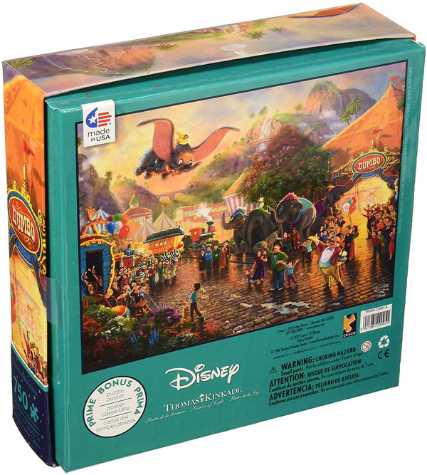 Ceaco Thomas Kinkade - The Disney Collection - Disney's Dumbo Puzzle, 750 Pieces