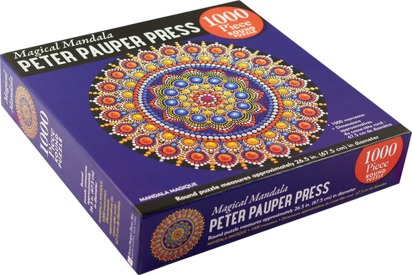 Peter Pauper Press - Magical Mandala Round Jigsaw Puzzle (1000 Pieces)