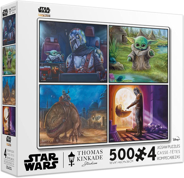 Ceaco - Kinkade Mandalorian 4 in 1 (4 x 500pc) Jigsaw Puzzle (2000 Pieces)