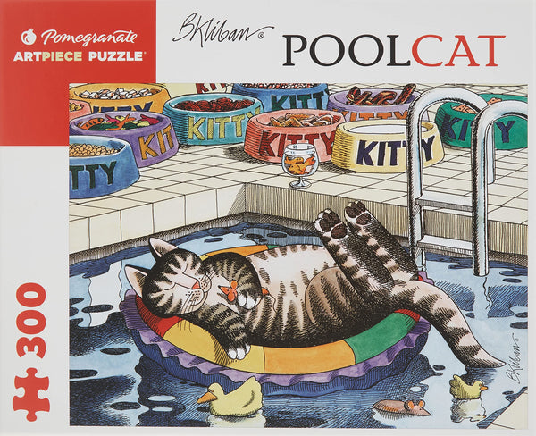 Pomegranate - Poolcat by B. Kliban Jigsaw Puzzle (300 Pieces)
