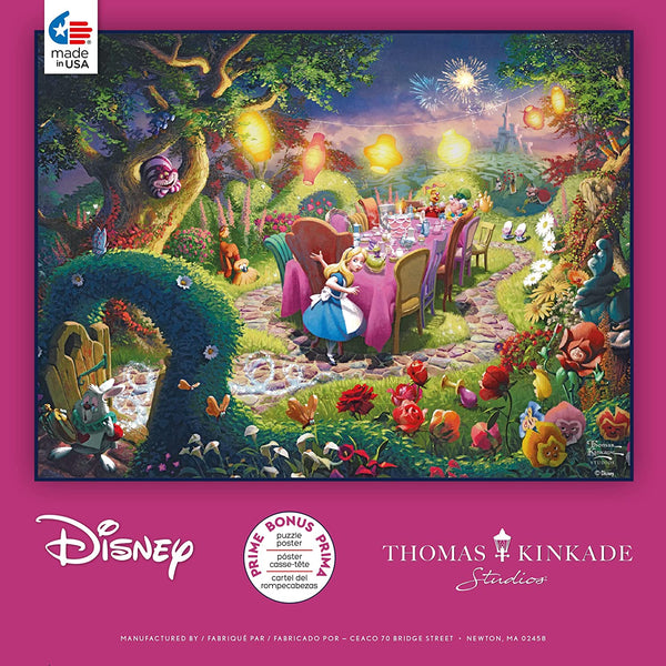 Ceaco - Thomas Kinkade - Disney - Mad Hatter Tea Party - 750 Piece Jigsaw Puzzle