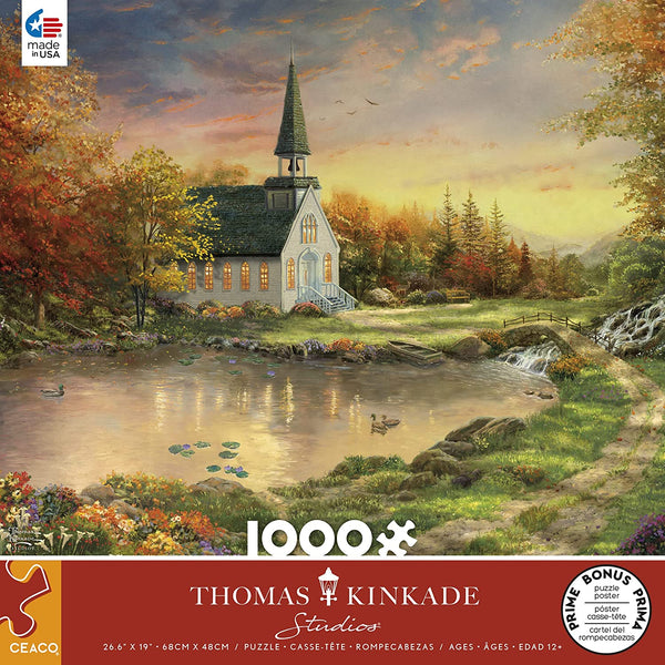 Ceaco - Chapel of Reflection by Thomas Kinkade Jigsaw Puzzle (1000 Pieces)