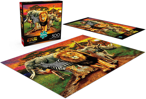 Buffalo Games - Amazing Nature Collection - African Beasts - 500 Piece Jigsaw Puzzle