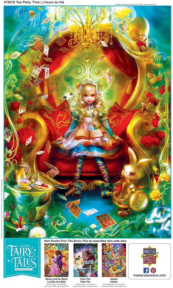 Masterpieces - Classic Fairy Tales Alice in Wonderland Tea Party Time Jigsaw Puzzle (1000 Pieces)