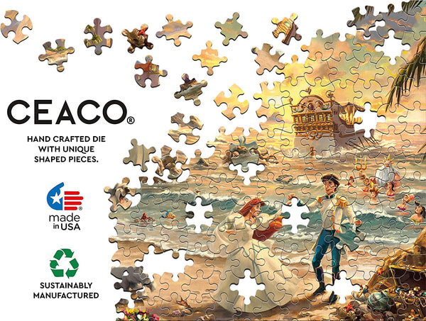 Ceaco - Thomas Kinkade - Celebration of Love - The Little Mermaid - 750 Piece Jigsaw Puzzle