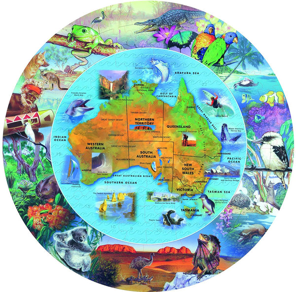 Blue Opal - Wild Australia From Desert to Sea Jigsaw Puzzle (100 Pieces)