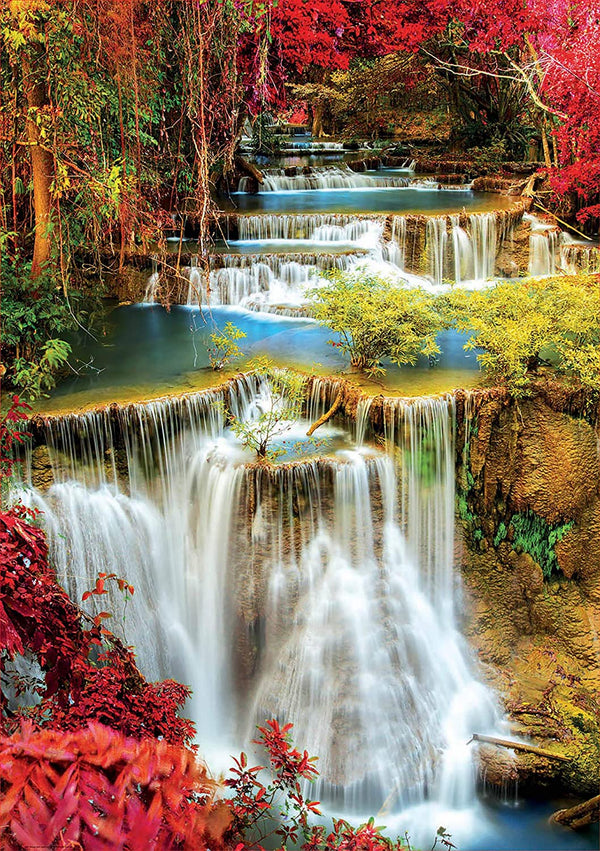 Educa - Waterfall In Deep Forest Jigsaw Puzzle (1000 Pieces)