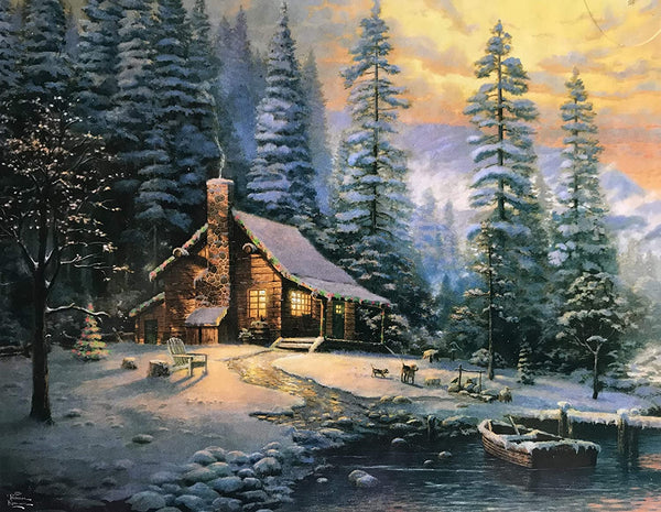 Ceaco Thomas Kinkade 4-in-1 Multi-Pack Holiday Jigsaw Puzzle (500 Pieces)