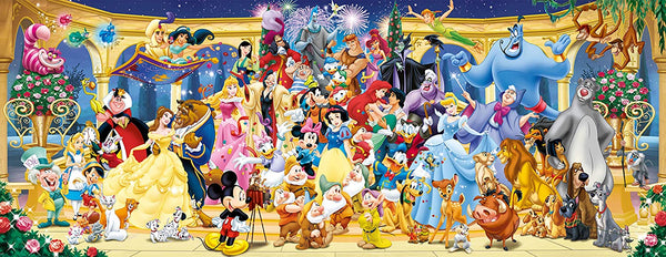 Ravensburger - Disney Group Photo Characters Panoramic Jigsaw Puzzles (1000 pieces)