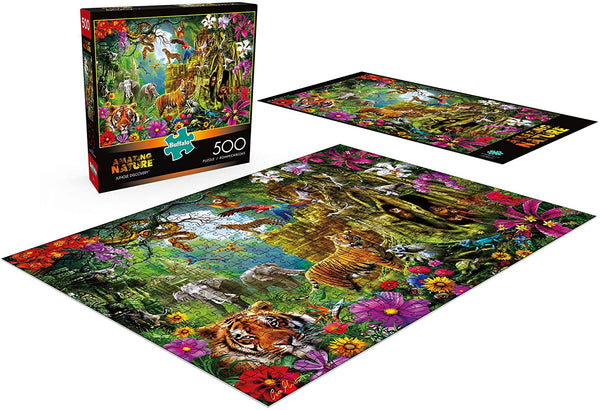 Buffalo Games - Amazing Nature Collection - Jungle Discovery - 500 Piece Jigsaw Puzzle
