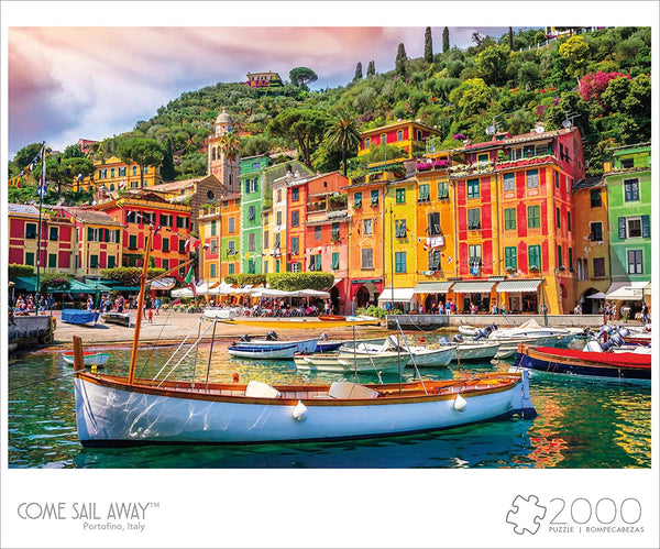 Buffalo Games - Come Sail Away - Portofino, Italy - 2000 Piece Jigsaw Puzzle
