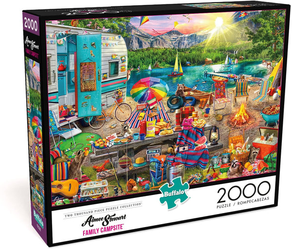 Buffalo Games - Aimee Stewart - Family Campsite - 2000 Piece Jigsaw Puzzle