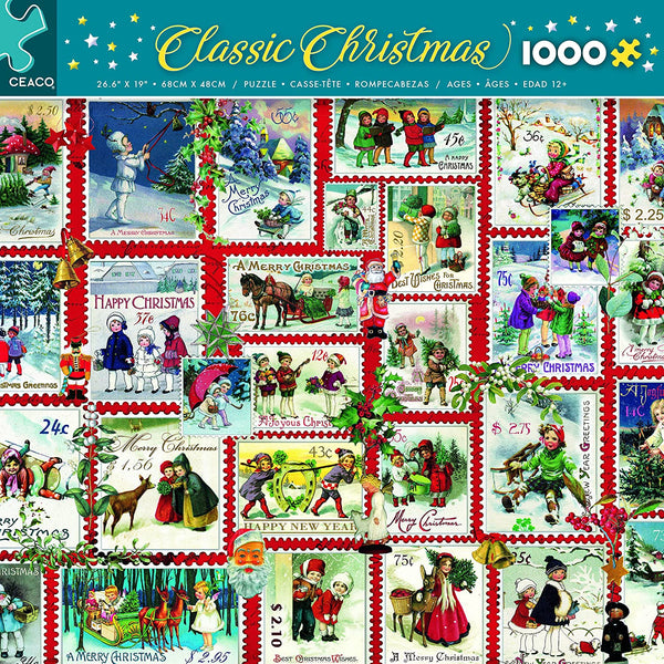 Ceaco - Classic Christmas - Christmas Stamps Jigsaw Puzzle (1000 Pieces)