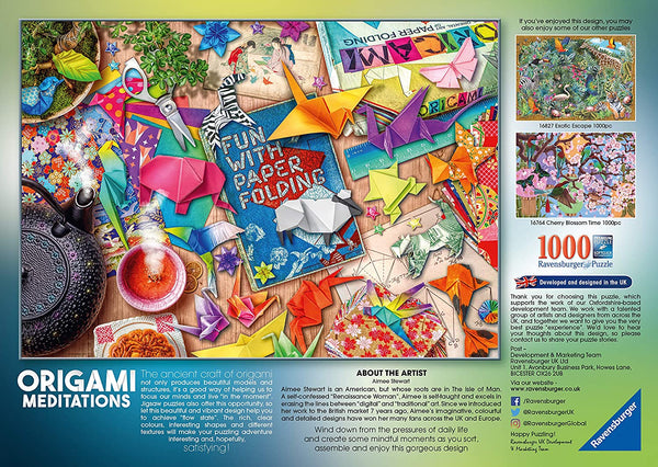 Ravensburger - Aimee Stewart - Origami Meditations Jigsaw Puzzle (1000 Pieces)