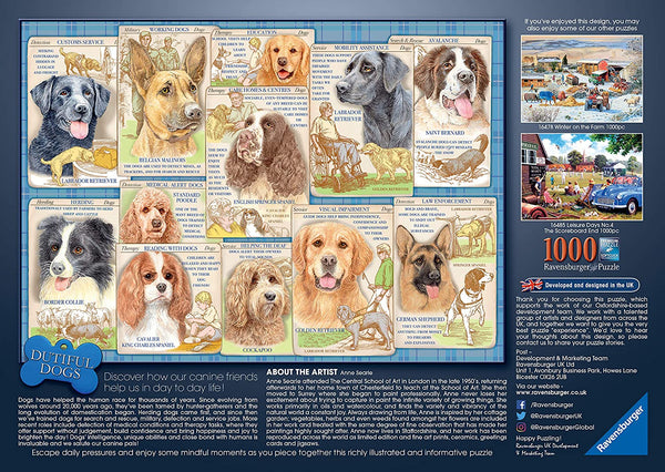 Ravensburger - Dutiful Dogs Jigsaw Puzzle (1000 Pieces)