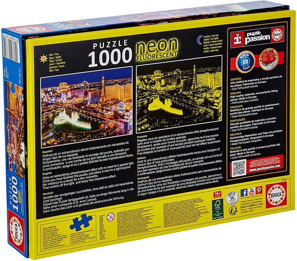 Educa - Neon Las Vegas Jigsaw Puzzle (1000 Pieces)