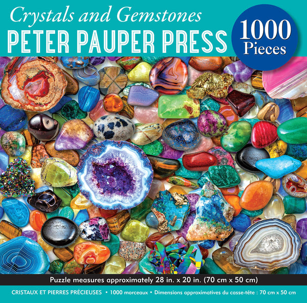 Peter Pauper Press - Crystals and Gemstones Jigsaw Puzzle (1000 Pieces)