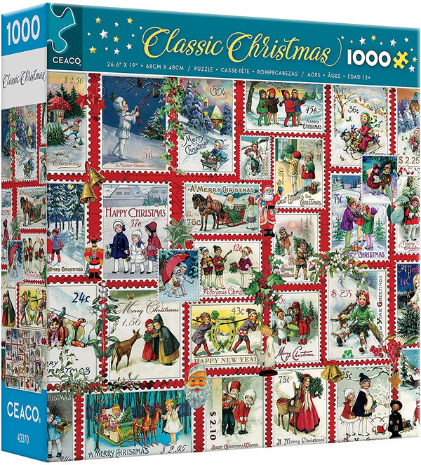 Ceaco - Classic Christmas - Christmas Stamps Jigsaw Puzzle (1000 Pieces)