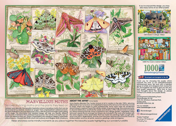 Ravensburger - Marvellous Moths Jigsaw Puzzle (1000 Pieces)