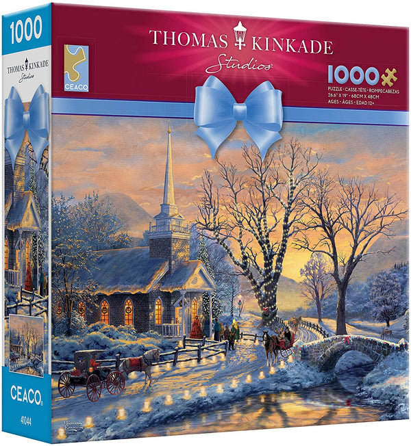 Ceaco - Thomas Kinkade - Holiday Sleigh Ride Jigsaw Puzzle, 1000 Pieces