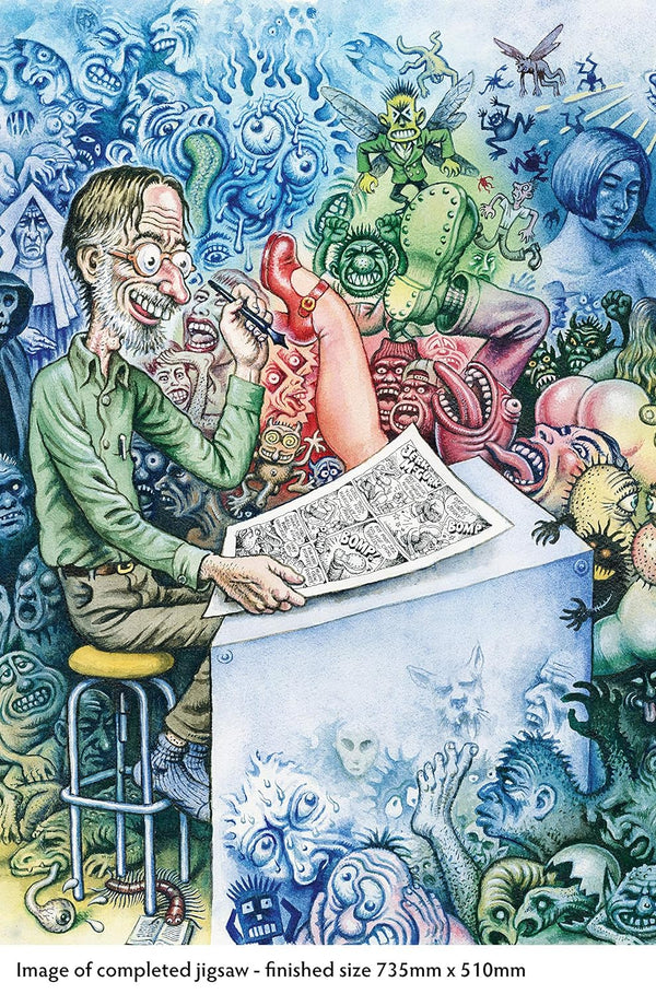 Flame Tree Studio - Who's Afraid of Robert Crumb? by R. Crumb Jigsaw Puzzle (1000 Pieces)