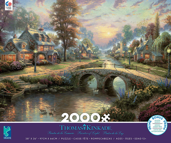 Ceaco Thomas Kinkade Sunset On Lamplight Lane Puzzle - 2000 Piece