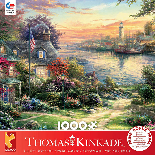 Ceaco - New England Harbor by Thomas Kinkade Jigsaw Puzzle (1000 Pieces)
