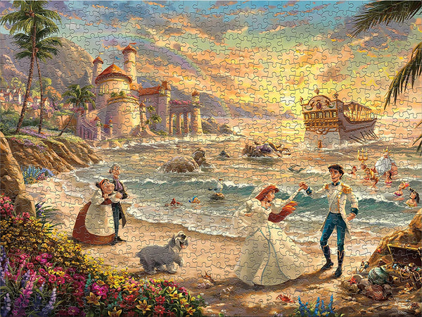 Ceaco - Thomas Kinkade - Celebration of Love - The Little Mermaid - 750 Piece Jigsaw Puzzle