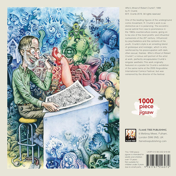 Flame Tree Studio - Who's Afraid of Robert Crumb? by R. Crumb Jigsaw Puzzle (1000 Pieces)