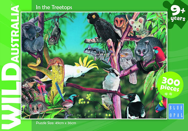Blue Opal - Wild Australia In the Treetops by Garry Fleming Jigsaw Puzzle (300 Pieces)