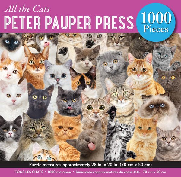 Peter Pauper Press - All the Cats Jigsaw Puzzle (1000 Pieces)