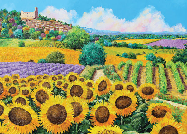 Peter Pauper Press - Sunflowers & Vineyards Puzzle Jigsaw Puzzle (1000 Pieces)