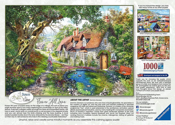 Ravensburger - Flower Hill Lane Jigsaw Puzzle (1000 Pieces)