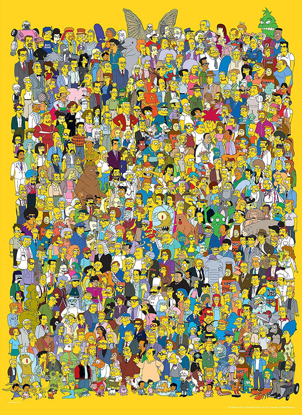 The Simpsons Cast of Thousands 1000 Piece Jigsaw Puzzle