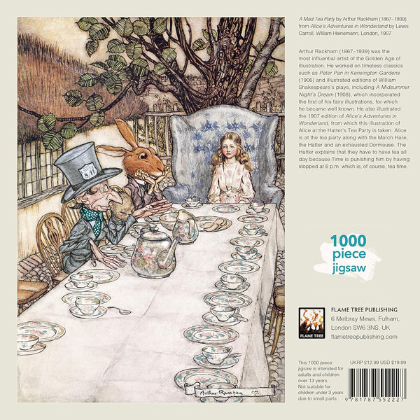 Flame Tree Studio - Wonderland Tea Party by Arthur Rackham Jigsaw Puzzle (1000 Pieces)