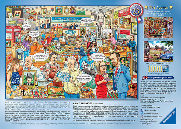 Ravensburger - The Auction No 23 Jigsaw Puzzle (1000 Pieces)
