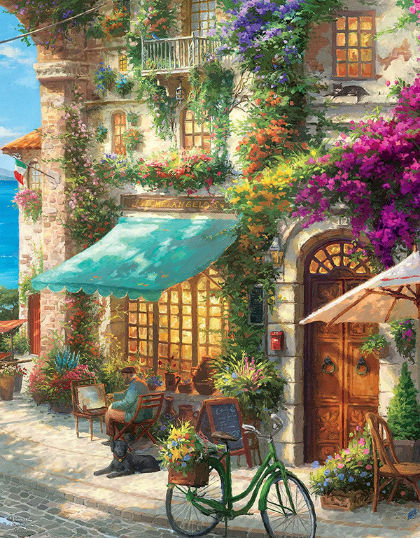 Ceaco - Thomas Kinkade 8 in 1 Multipack Jigsaw Puzzle Bundle Set - (2) Round 300, (4) 550, (1) 750, (1) 1000 Pieces, Kids and Adults