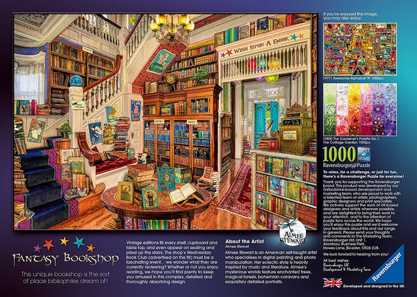 Ravensburger - Aimee Stewart - The Fantasy Bookshop Jigsaw Puzzle (1000 Pieces)