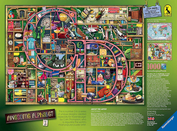 Ravensburger - Colin Thompson - Awesome Alphabet C&D Jigsaw Puzzle (1000 pieces) 151837