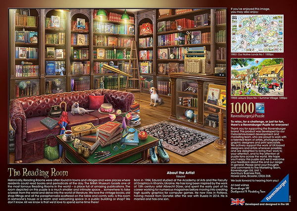 Ravensburger - The Reading Room Jigsaw Puzzle (1000 Pieces)