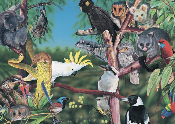 Blue Opal - In the Treetops by Garry Fleming Jigsaw Puzzle (1000 Pieces)