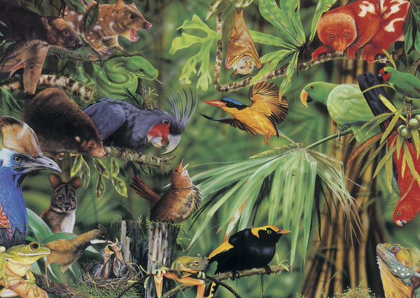 Blue Opal - Magical Rainforest by Garry Fleming Jigsaw Puzzle (1000 Pieces)