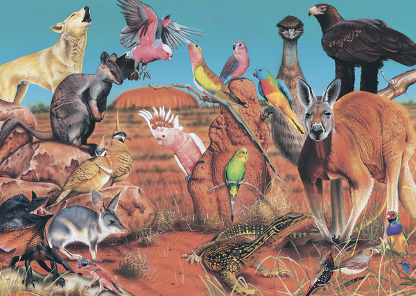 Blue Opal - The Outback by Garry Fleming Jigsaw Puzzle (1000 Pieces)