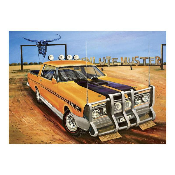 Blue Opal - Ute Muster 1000 piece Jigsaw Puzzle by Jenny Sanders