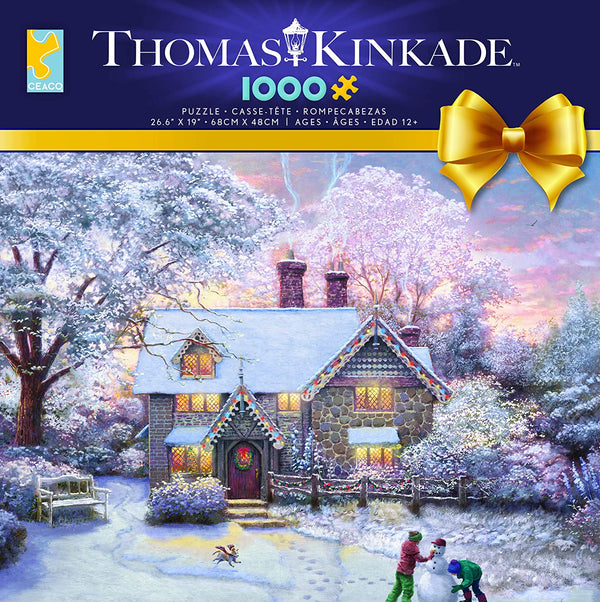 Ceaco Thomas Kinkade Christmas at Gingerbread Cottage Puzzle - 1000 Pieces