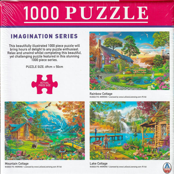 Arrow Puzzles - Imagination Series - Mountain Cottage by P.D. Moreno Jigsaw Puzzle (1000 Pieces)