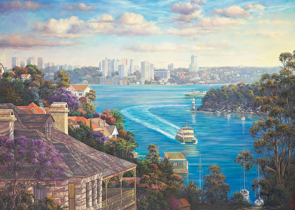Blue Opal - John Bradley - Sydney Harbour Jigsaw Puzzle (1000 pieces)