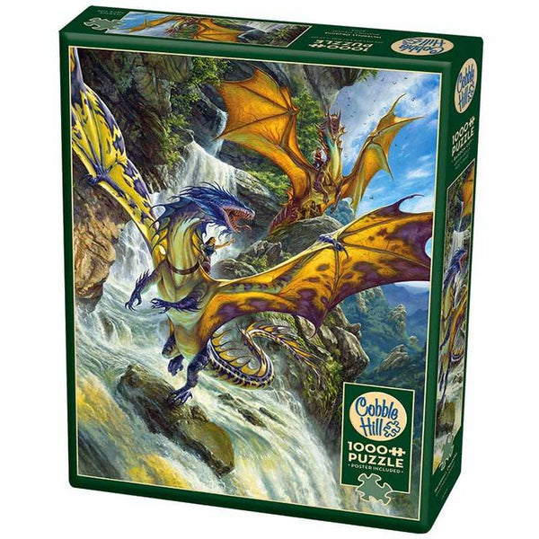 Cobble Hill - Waterfall Dragons Jigsaw Puzzle (1000 Pieces)