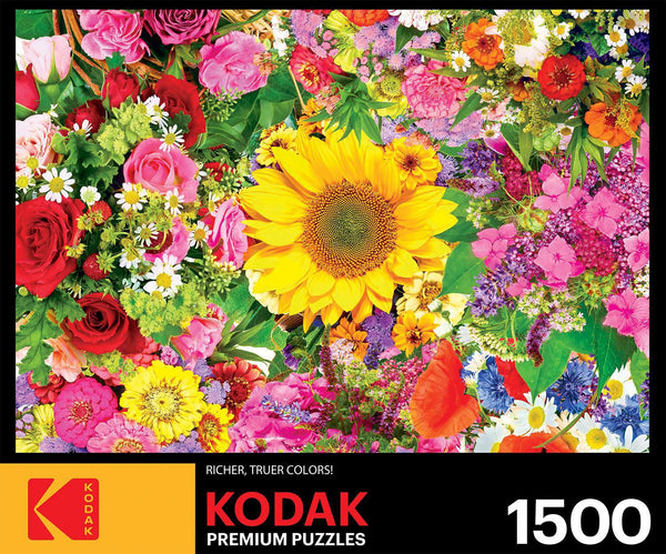 Kodak Premium Puzzles - Colourful Flower Bed 1500 piece