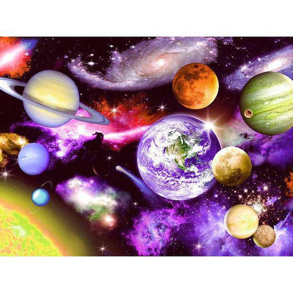 Prime 3D Puzzle - Prime Glow - Solar System Jigsaw Puzzle (100 pieces)